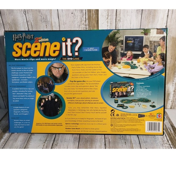 Harry Potter Scene It? 2nd Edition DVD Movie Trivia Family Board Game - Picture 4 of 4